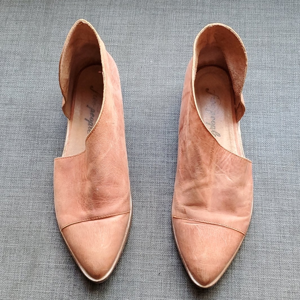 Free People Leather Ankle Booties
